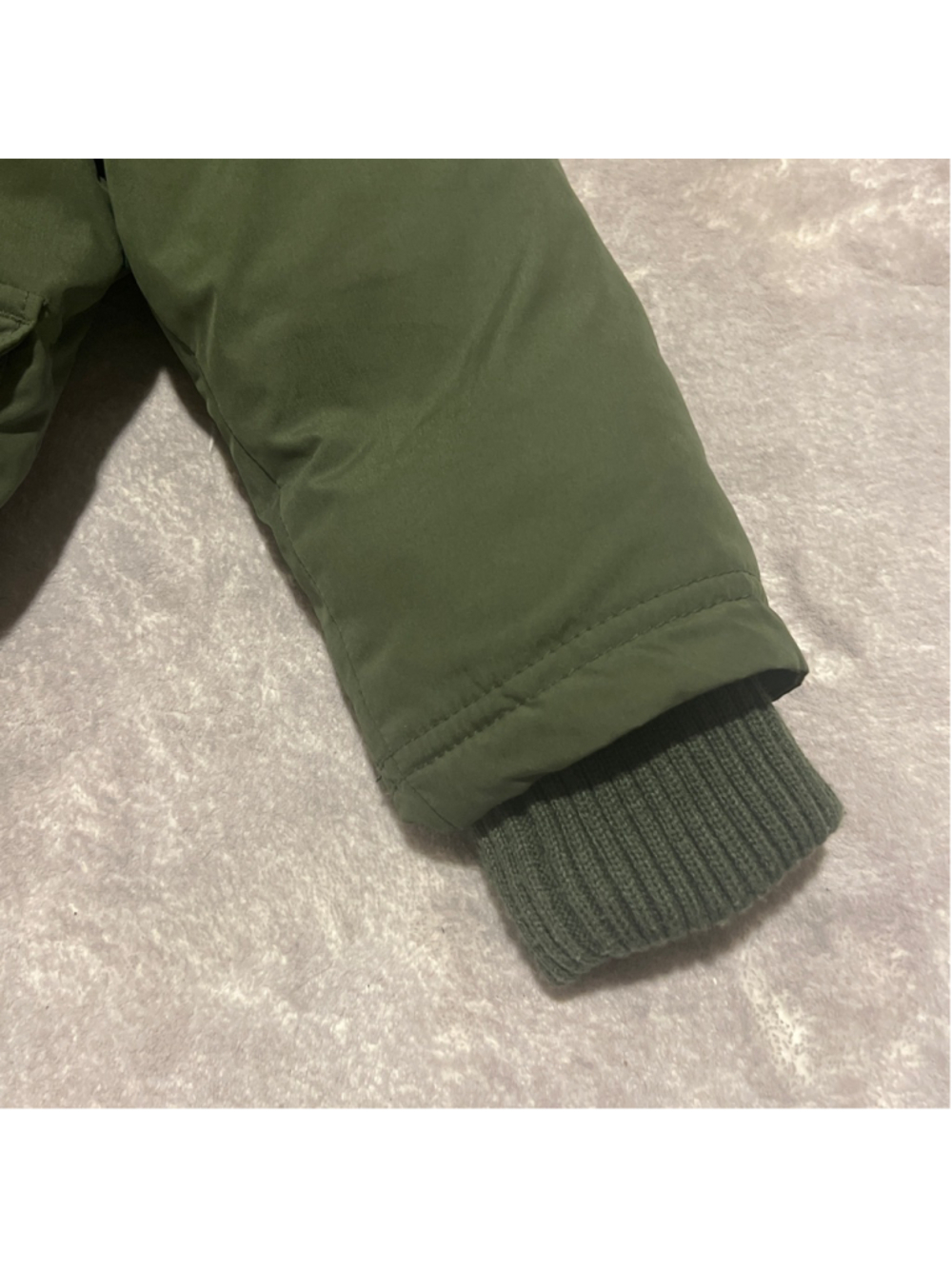 Boys Old Navy Water Resistant Hooded Snow Puffer Jacket 2T Green Faux Fur UNISEX - Picture 6 of 10